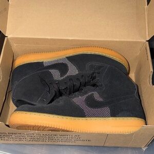 RARE COLLECTOR EDITION Black and gum ball bottom high top Sneakers